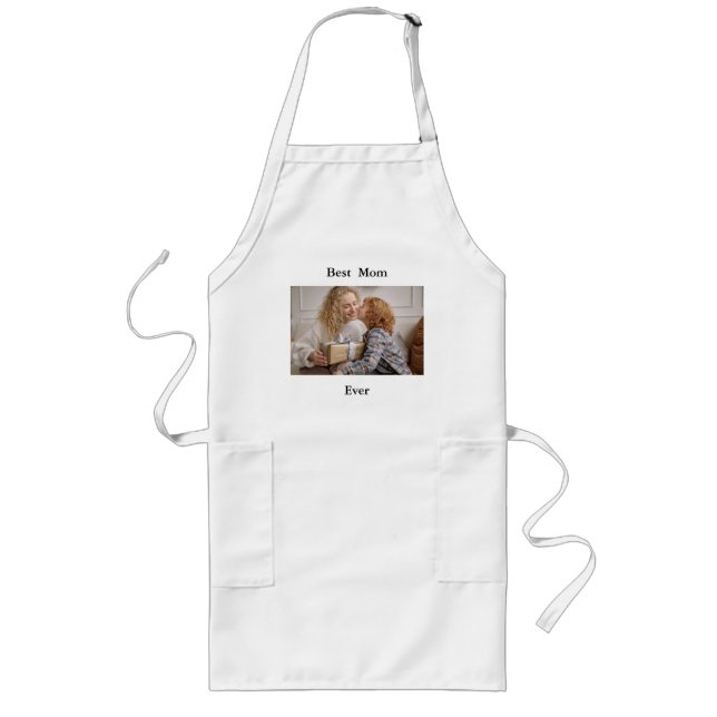 Best Mum Ever Photo Long Apron (Front)