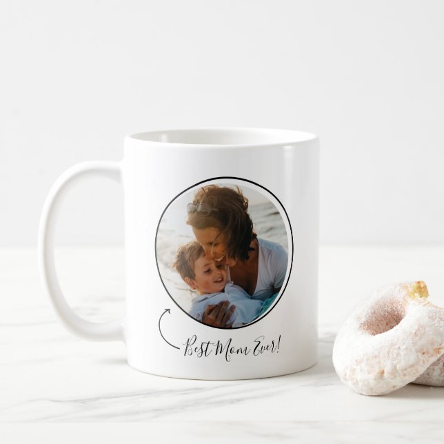 Best Mum Ever - Photo Mother's Day Coffee Mug (With Donut)