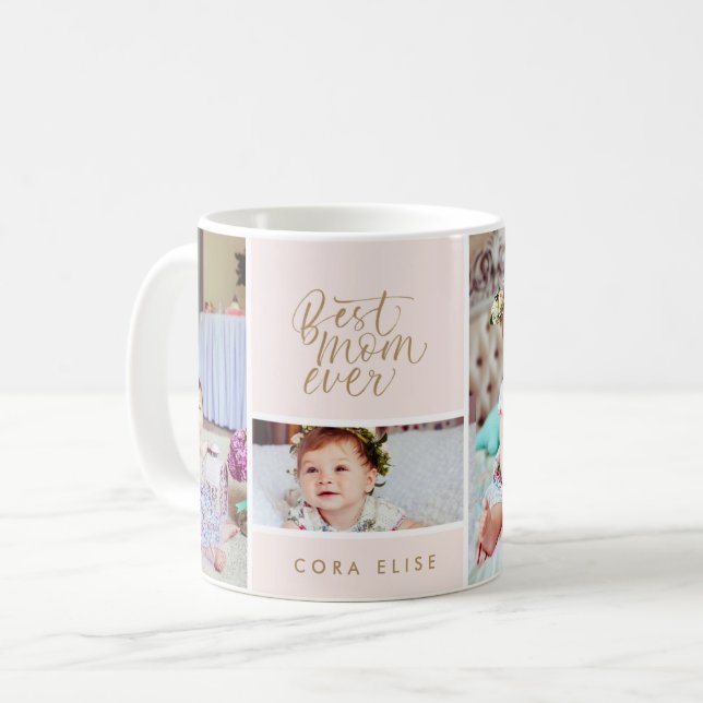 Best Mum Ever Photo Mug Mothers Day Mug (Front Left)