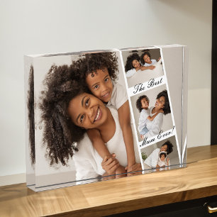Best Mum Ever Photo Reel Collage Personalised Block
