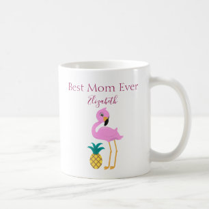 Best Mum Ever Pink Flamingo Coffee Mug