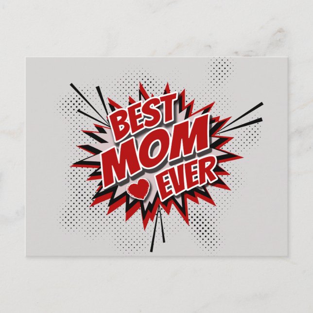 Best Mum Ever Postcard (Front)
