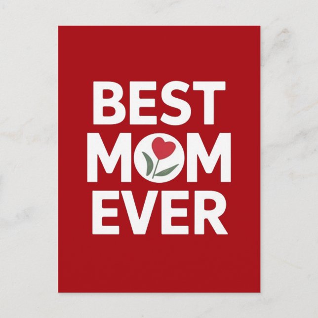 Best mum ever  postcard (Front)