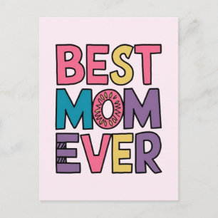 Best mum ever postcard