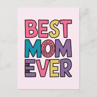 Best mum ever postcard