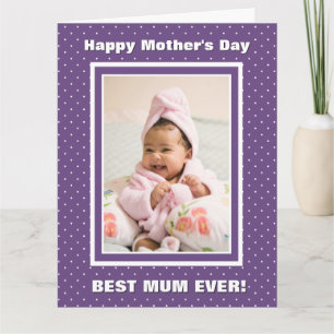 Best Mum Ever Purple Mother’s Day Card