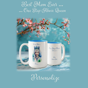 Best Mum Ever Queen Two-Tone Coffee Mug