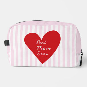 Best Mum Ever Retro Red & Pink Mother's Day Simple Dopp Kit