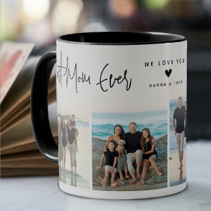 Best Mum Ever Script 4x Photo Mug