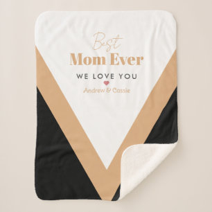 Best mum ever sherpa blanket