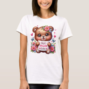 Best Mum Ever Shirt Mama Bear T-Shirt