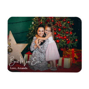 Best Mum Ever Simple Custom Photo Magnet
