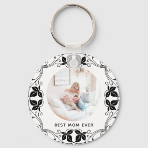 Best Mum Ever - Simple Photo Frame Keychain