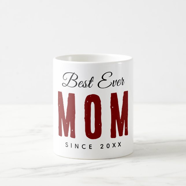 Best Mum Ever Since 20XX Modern Simple Preppy  Coffee Mug (Center)
