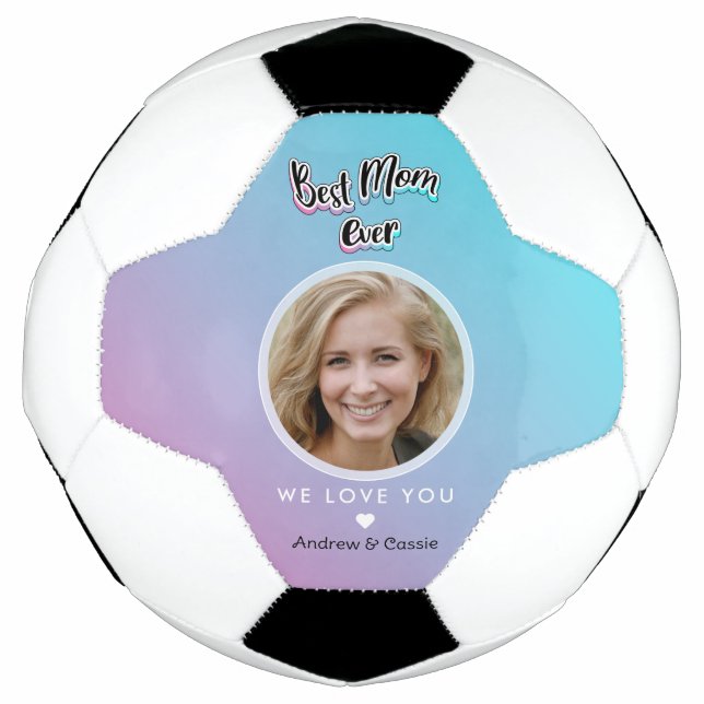 Best mum ever soccer ball (Front)