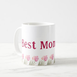 Best Mum Ever Soft Pink Floral Mother’s Day Coffee Mug