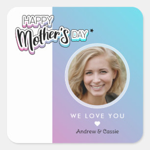 Best mum ever square sticker