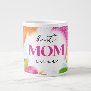 Best Mum Ever Sublimation Design-25336 Large Coffee Mug