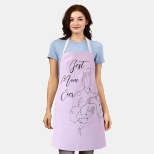 Best Mum Ever Trendy One Line baby Classic Apron