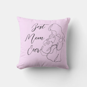 Best Mum Ever Trendy One Line Motherhood baby Cushion