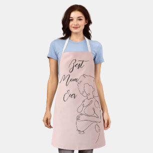 Best Mum Ever Trendy One Line Pregnancy Apron