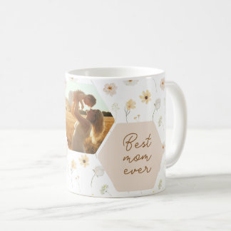Best Mum Ever Wildflower Photo Mother's Day Coffee Mug