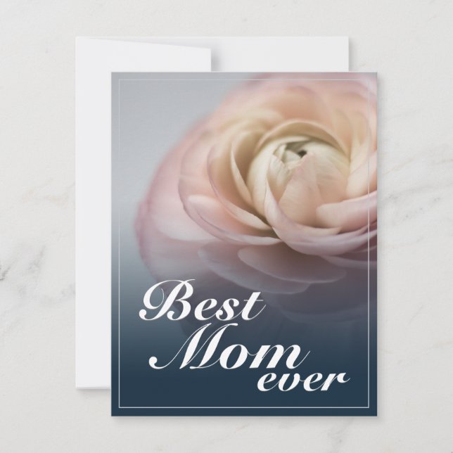 Best Mum Ever with Big Pink Rose (Front)