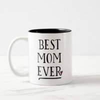 Best Mum Ever with Personal Message on other side