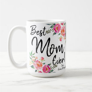 best Mum ever with photos and date Coffee Mug