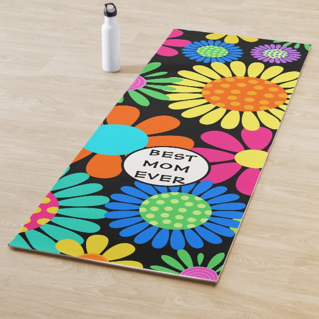 Best Mum Floral  Yoga Mat (In Situ)