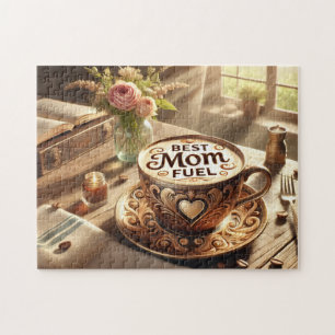 Best Mum Fuel Cosy Coffee Moment Jigsaw Puzzle