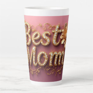 Best Mum Gold Lettering Latte Mug