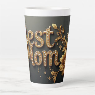 Best Mum Gold Lettering Latte Mug