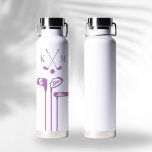 Best Mum Golf Club Personalised Simple     Water Bottle<br><div class="desc">This modern water bottle design features a golf logo and your initials in bold green text for a simple,  stylish,  yet professional look. Add your name and make it yours!</div>