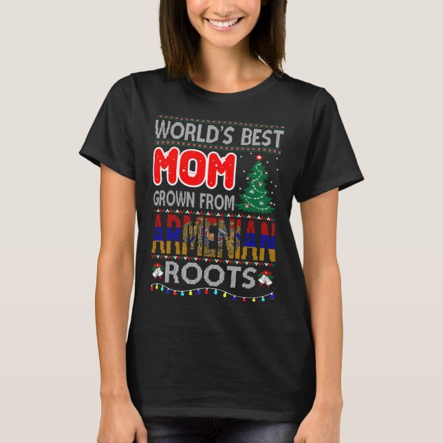 Best Mum Grown Armenian Roots Christmas Sweater (Front)