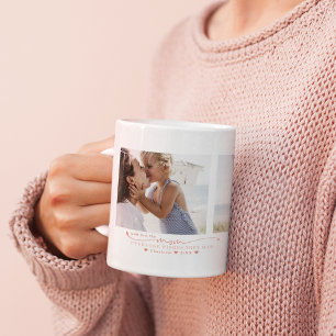 Best Mum   Hand Written Three Photo Collage Coffee Mug