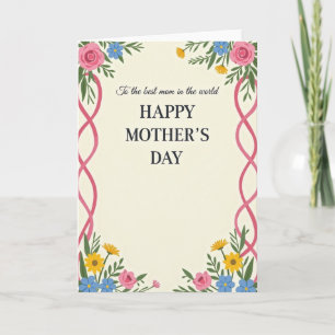 Best Mum Happy Mothers Day Card
