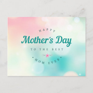 Best Mum Happy Mother's Day Postcard