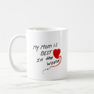 best mum happy mother's day simple handwritten  coffee mug