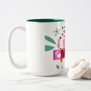 Best Mum Happy Mother's Day Two-Tone Coffee Mug
