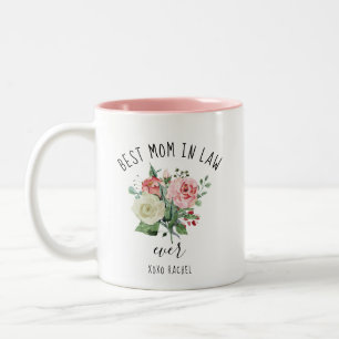 Best Mum In Law Ever Two Toned Personalised Coffee Two-Tone Coffee Mug