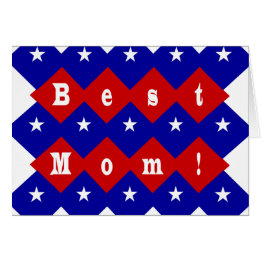 Best Mum in Patriotic Diamond Shape