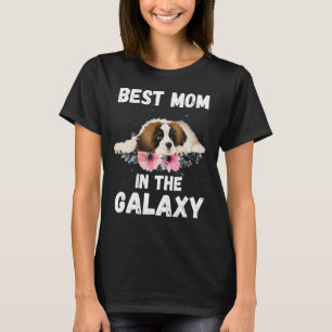 Best Mum in the Galaxy Mother's Day Saint Bernard T-Shirt