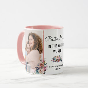 Best Mum in the Whole World Chic Mother Gift Photo Mug