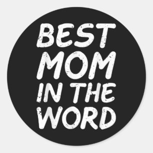 Best Mum in the World Grandma Mothers Day 2025Bes Classic Round Sticker