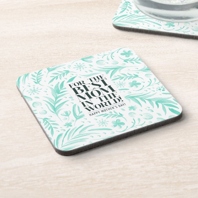 Best Mum in the World Mother's Day | Coaster (Left Side)
