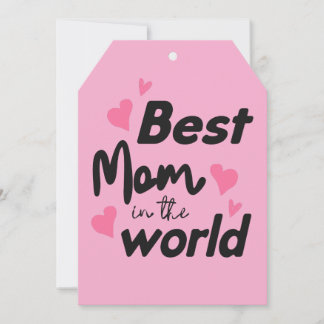 Best Mum In the World : Mothers Day Collection 4 Holiday Card