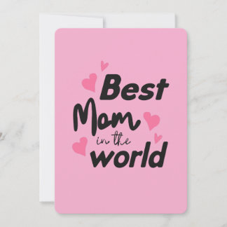 Best Mum In the World : Mothers Day Collection 4 Holiday Card