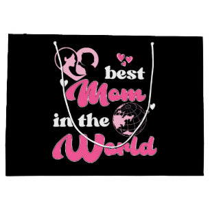 Best Mum In The World Mother's Day Large Gift Bag