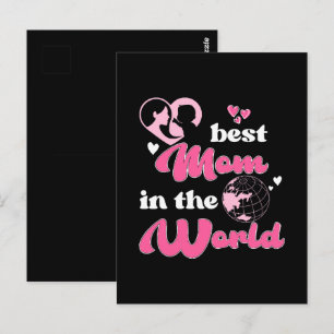 Best Mum In The World Mother's Day Postcard